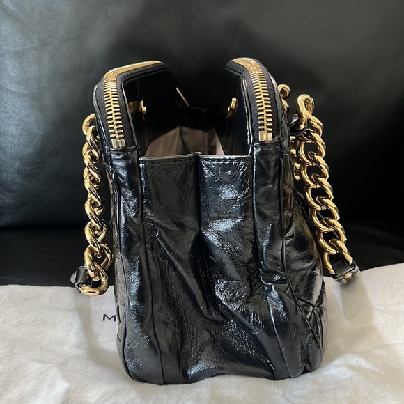 Marc Jacobs INES Leather Made In Italy Satchel Handbag - Picture 9 of 11